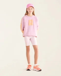 Girls Athletics Club Crew Sweatshirt -Apinxe Style 29030415 DH7 b