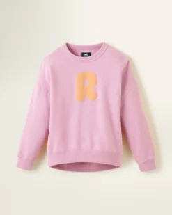 Girls Athletics Club Crew Sweatshirt -Apinxe Style 29030415 DH7 c