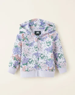 Baby Floral Full Zip Hoodie