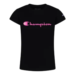 Champion Girls' Essentials Classic Script T Shirt