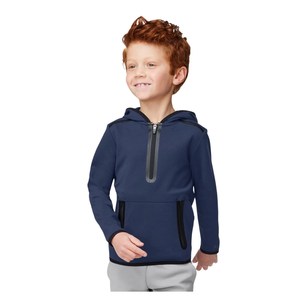FWD Boys' Spacer Knit 1/2 Zip Hoodie 1 FWD Boys' Spacer Knit 1/2 Zip Hoodie