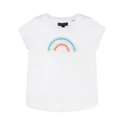 Little Girl's Rainbow Reversible Sequins T-Shirt