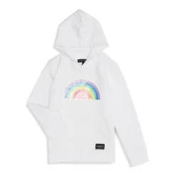 Girl's Rainbow Reversible Sequin Popover Hoodie
