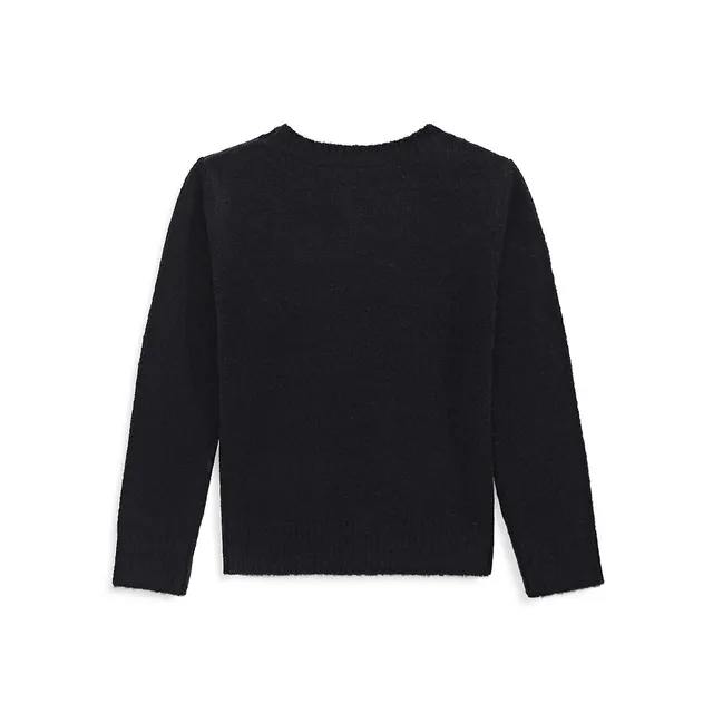 Little Girl's Merry Jacquard Sweater 2 Little Girl's Merry Jacquard Sweater - Image 2