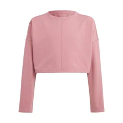 ADIDAS Girl's AEROREADY Cropped Sweatshirt