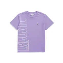 Lacoste Little Kid's Oversised Logo Cotton T-Shirt