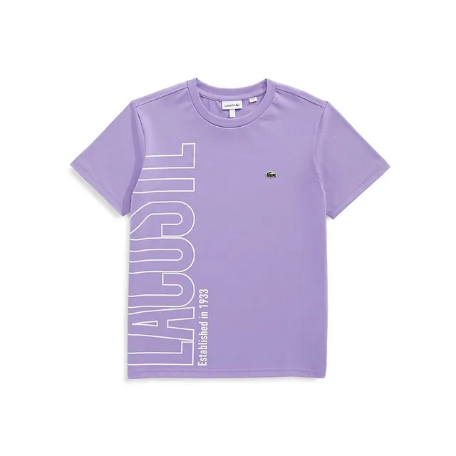 Lacoste Little Kid's Oversised Logo Cotton T-Shirt 1 Lacoste Little Kid's Oversised Logo Cotton T-Shirt