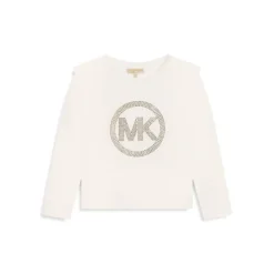 Michael Kors Little Girl's Logo-Studded Long-Sleeve T-Shirt