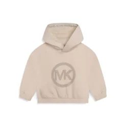 Michael Kors Girl's Stud Logo Hooded Sweatshirt