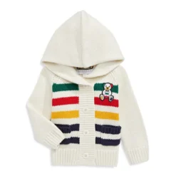 Baby's Multistripe Bear Hooded Sweater