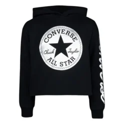 Converse Girl's Logo Graphic Crop Hoodie
