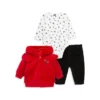 Baby's Rosebud Floral 3-Piece Jacket Set