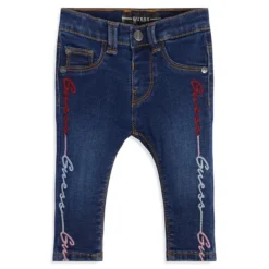Guess Little Girl's Logo Embroidered Skinny Jeans