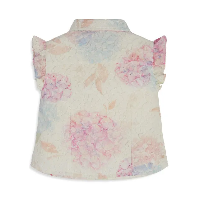 Guess Little Girl's Flutter-Sleeve Shirt 2 Guess Little Girl's Flutter-Sleeve Shirt - Image 2