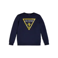 Guess Boy's Triangle Logo Cotton Fleece Sweatshirt