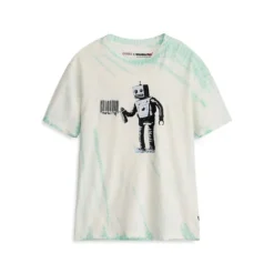 Guess Girl's Originals Banksy Collection Robot Graffiti T-Shirt