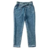 Girl's Paper Bag Waist Mom Jeans