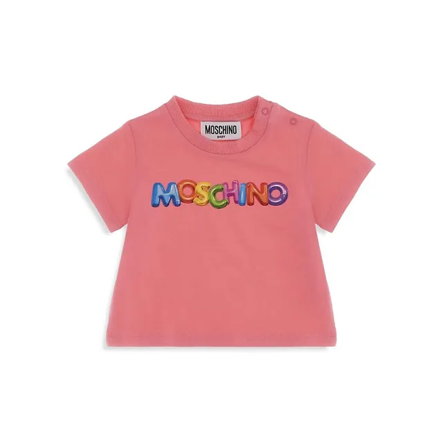 MOSCHINO Baby Girl's Inflatable Logo T-Shirt 1 MOSCHINO Baby Girl's Inflatable Logo T-Shirt