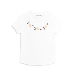 Baby Girl's Orange-Print Cotton T-Shirt