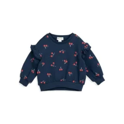Baby Girl's Cherry Pie Frilled Sweatshirt