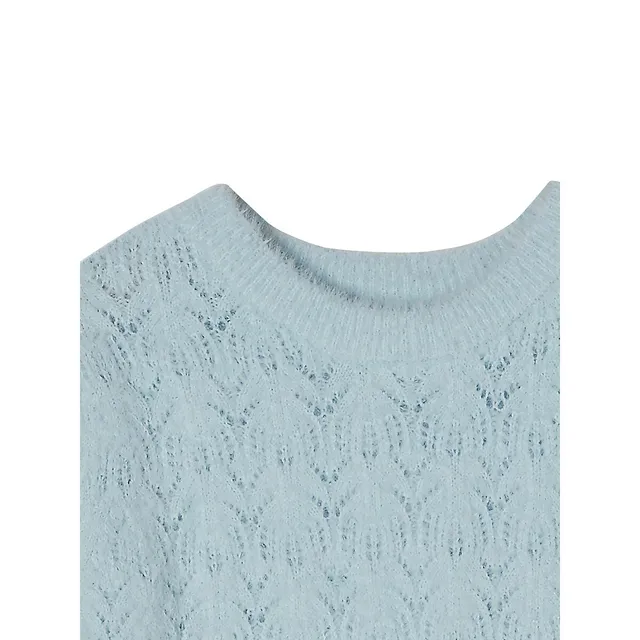 COTTON ON Girl's Addie Pointelle Sweater 3 COTTON ON Girl's Addie Pointelle Sweater - Image 3