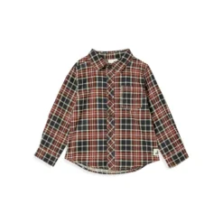 COTTON ON Boy's Rugged Long-Sleeve Plaid Shirt