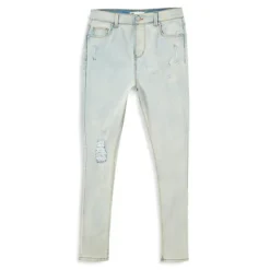 COTTON ON Girl's Daisy Slim-Fit Distressed Faded Jeans