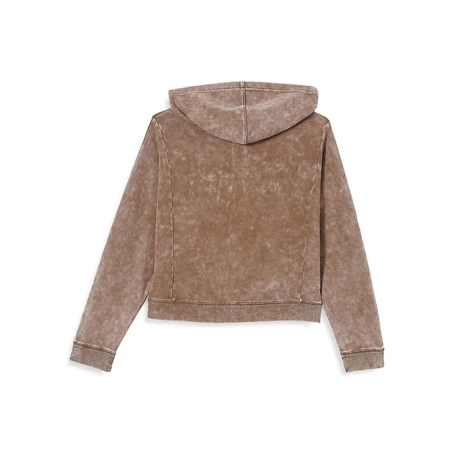 COTTON ON Little Girl's Fleece Jaye Zip-Front Hoodie 2 COTTON ON Little Girl's Fleece Jaye Zip-Front Hoodie - Image 2