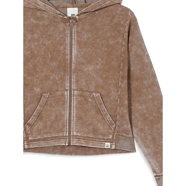 COTTON ON Little Girl's Fleece Jaye Zip-Front Hoodie 3 COTTON ON Little Girl's Fleece Jaye Zip-Front Hoodie - Image 3