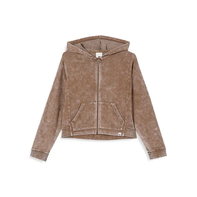 COTTON ON Little Girl's Fleece Jaye Zip-Front Hoodie 1 COTTON ON Little Girl's Fleece Jaye Zip-Front Hoodie