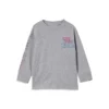 COTTON ON Little Boy's Long-Sleeve Kick, Push, Roar Scout Drop Shoulder T-Shirt