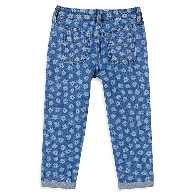 COTTON ON Girl's India Floral Mom Jeans 2 COTTON ON Girl's India Floral Mom Jeans - Image 2