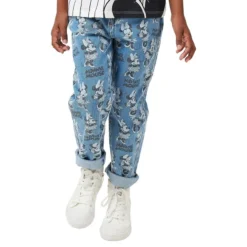 COTTON ON Little Girl's India Minnie Mouse Mom Jeans