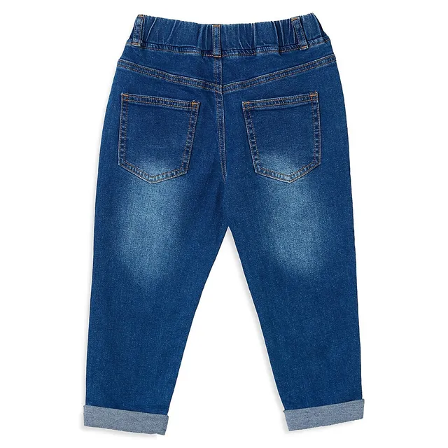 COTTON ON Little Boy's Loose-Fit Elasticated Jeans 2 COTTON ON Little Boy's Loose-Fit Elasticated Jeans - Image 2