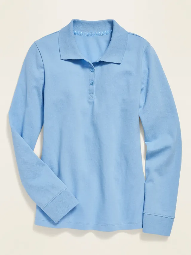 Old Navy Uniform Pique Polo Shirt For Girls 2 Old Navy Uniform Pique Polo Shirt For Girls - Image 2