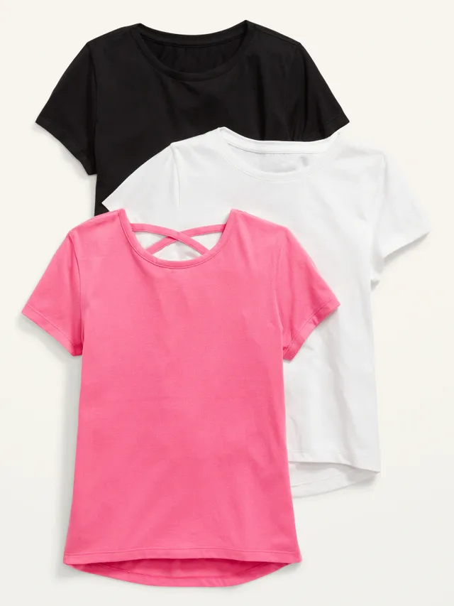 Old Navy Softest Short-Sleeve T-Shirt Variety 3-Pack For Girls 3 Old Navy Softest Short-Sleeve T-Shirt Variety 3-Pack For Girls - Image 3