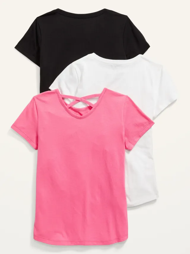 Old Navy Softest Short-Sleeve T-Shirt Variety 3-Pack For Girls 4 Old Navy Softest Short-Sleeve T-Shirt Variety 3-Pack For Girls - Image 4