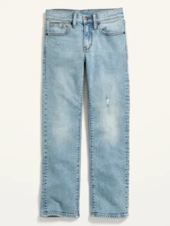 Old Navy Built-In Flex Straight Light-Wash Jeans For Boys