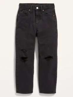 Old Navy High-Waisted Slouchy Straight Black-Wash Jeans For Girls 6 Old Navy High-Waisted Slouchy Straight Black-Wash Jeans For Girls -Apinxe Style https3A2F2Foldnavy.gapcanada.ca2Fwebcontent2F00502F4562F9232Fcn50456923.jpg 640x