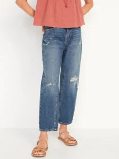 Old Navy High-Waisted Slouchy Straight Ripped Jeans For Girls 14 Old Navy High-Waisted Slouchy Straight Ripped Jeans For Girls -Apinxe Style https3A2F2Foldnavy.gapcanada.ca2Fwebcontent2F00502F5142F0872Fcn50514087.jpg 640x