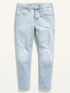 Old Navy High-Waisted Button-Fly O.G. Straight Ripped Jeans For Girls