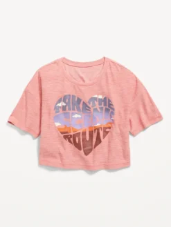 Old Navy Breathe ON Short-Sleeve Cropped Slub-Knit Performance T-Shirt For Girls -Apinxe Style https3A2F2Foldnavy.gapcanada.ca2Fwebcontent2F00502F6262F4372Fcn50626437.jpg 640x