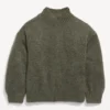 Old Navy Cozy Mock-Neck Shaker-Stitch Cocoon Sweater For Girls