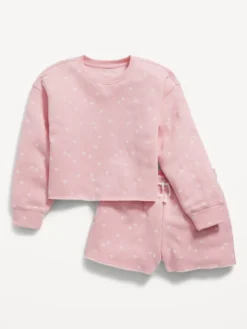 Old Navy Printed Crew-Neck Sweatshirt & Shorts Set For Girls -Apinxe Style https3A2F2Foldnavy.gapcanada.ca2Fwebcontent2F00522F4092F0962Fcn52409096.jpg 640x