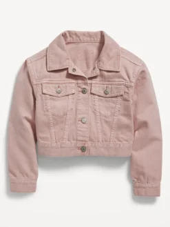 Old Navy Cropped Jean Trucker Jacket For Girls