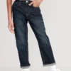 Old Navy Built-In Flex Loose Straight Jeans For Boys