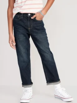 Old Navy Built-In Flex Loose Straight Jeans For Boys