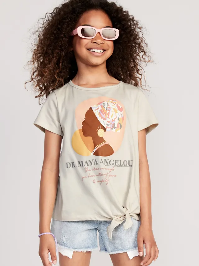 Old Navy Licensed Pop-Culture Tie-Knot T-Shirt For Girls 1 Old Navy Licensed Pop-Culture Tie-Knot T-Shirt For Girls