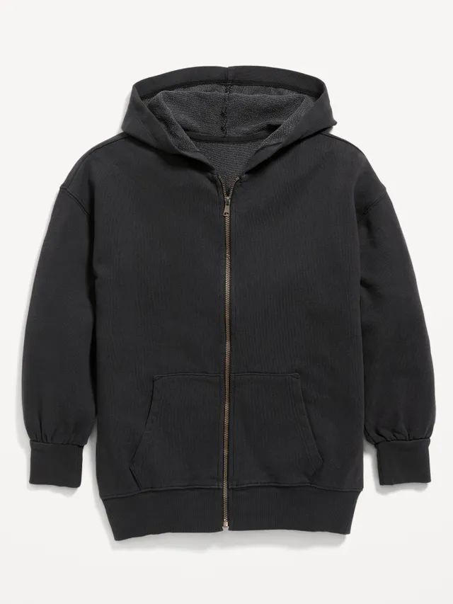 Old Navy French Terry Zip Tunic Hoodie For Girls 2 Old Navy French Terry Zip Tunic Hoodie For Girls - Image 2