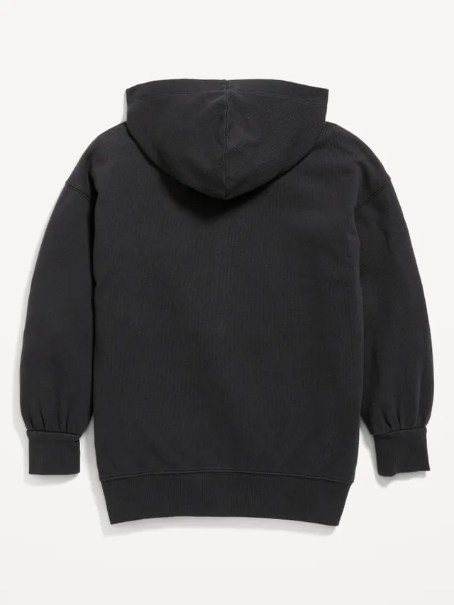 Old Navy French Terry Zip Tunic Hoodie For Girls 3 Old Navy French Terry Zip Tunic Hoodie For Girls - Image 3